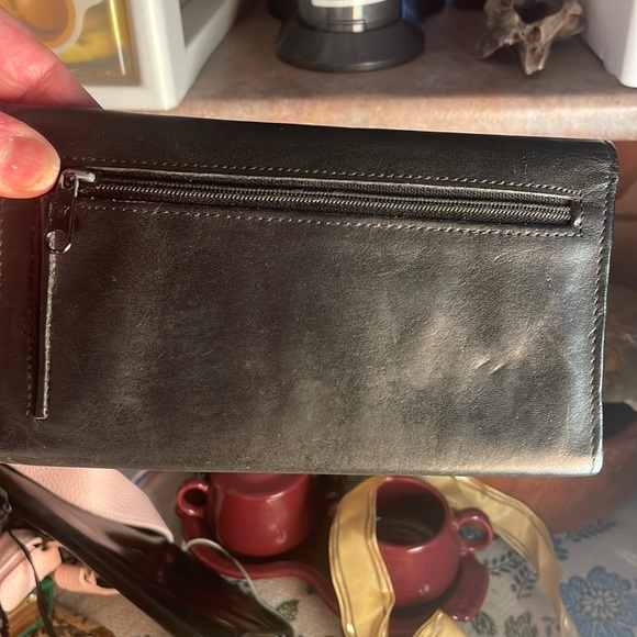 Mundi vintage authentic leather black wallet - Picture 3 of 9